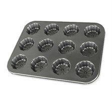 Fluted 12-Cavity Pan Non-Stick Bakeware,Mini N5