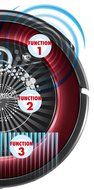 CCP Automatic robot vacuum cleaner high-grade model into [LAQULITO] walls dark red CZ-907-DR N10