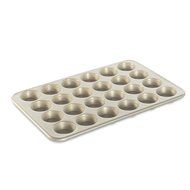 Nordic Ware Natural Aluminum NonStick Commercial Petite Cakes Muffin Pan, Mini, 24-Inch by 2-Inch Cups N2