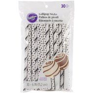 Wilton 1912-4002 Colored Lollipop Sticks, Red N2