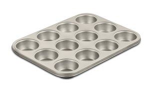 Cuisinart AMB-12MPCH Chef's Classic Nonstick Bakeware 12-Cup Muffin Pan, Champagne
