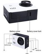 Digi4U Wifi 12Mp 1080P Waterproof HD Helmet Sport Action Video Camera Cam Dv Dvr Black N6