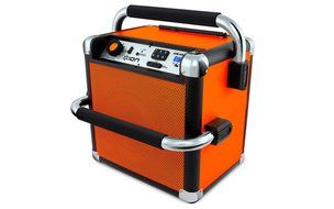 ION Audio iPA30 Audio Job Rocker | Portable Heavy-Duty Bluetooth Speaker with AM/FM Radio (Orange) N3