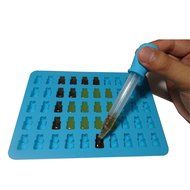 3 Pack - Candy Making Molds Gummy Bear Molds, BONUS 3 Droppers N4