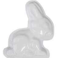 CK Products 49-2015 Plastic Sitting Bunny Cake Pan, White