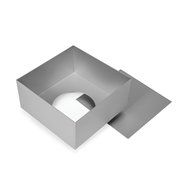 Square Cake Pan - Loose Based 6&quot;