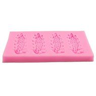 Let'S Diy Silicone Lace 4 Holes Peacock Shaped Molds Fondant Cake Decor Tools Mini Bakeware N2