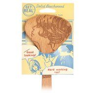 Talisman Designs 12-Inch Solid Beechwood Salad Spoon, Phrases Design N4