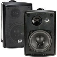 Dual DUAL 3-WAY 4IN IN/OUTDRLDSPKRS BLACK PAIR LDSPKRS BLACK PAIR (Home Audio Video / Speakers- Outdoor)