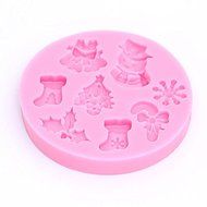 1pc Silicone Cake Mould Christmas Cup Snow Flake Sugarcraft Tool N2