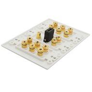 Home Theater 7.1 Surround Sound Box Speaker Wall Plate + HDMI + Audio Banana N4