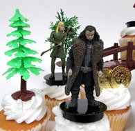 THE HOBBIT an Unexpected Journey 14 Piece Birthday CUPCAKE Topper Set Featuring 6 Random Hobbit Figures, Themed... N3