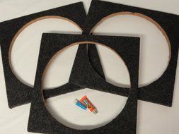 Carpeted 3 Case Pack Kit 15" MDF Speaker Subwoofer Spacer 3/4" Rings with Gorilla Glue N3