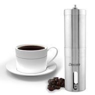 Decen Manual Coffee Grinder - Stainless Steel Hand Crank Coffee Bean Grinder - Ceramic Burr Coffee - 3.5 Oz N3