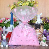Yunko 300pcs Clear Little Daisies Cookie Candy Soap Packaging Self-adhesive Plastic Bags for Biscuits Package(... N17