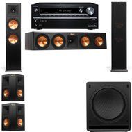 Klipsch RP-280F Tower Speakers-SW-112-5.1-Onkyo TX-NR838