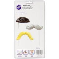 Wilton 2115-2118 Mustache Fun Face Lollipop Molds N2