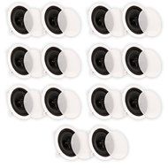 Theater Solutions CS6C In Ceiling 6.5" Speakers Surround Sound Home Theater 7 Pair Pack 7CS6C