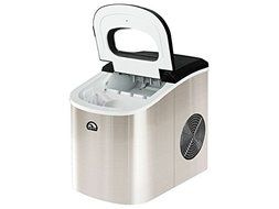 Ice Maker Portable Premium Compact Countertop Igloo Electric for Home and Outdoor in Mini Stainless Steel Design N2