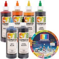 Chefmaster by US Cake Supply Liqua-Gel 10.5 Ounce Cake Decorating 6 Color Kit