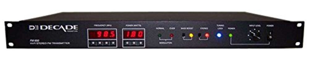 Decade Transmitters Decade Fm-850 Professional Best Stereo Fm Transmitter Fm-850 Hi-Fi audio