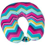 New TRAVEL SMART BY CONAIR TS014CHEV Soft Flannel-Cover Fiberfill Chevron Neck Rest