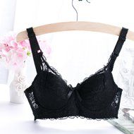 PHOTNO Women Push Up Deep V Ultrathin Underwire Padded Lace Brassiere Bra Big Size N14