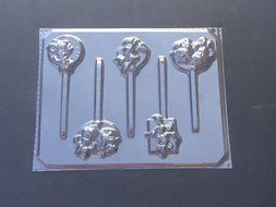 Famous Female Mouse Birthday Chocolate Candy Lollipop Mold Minnie N2