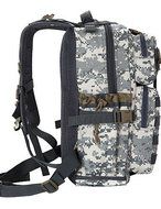 SB@Outdoor Military Tactical Assault Backpack Molle System 3 day Survival Bag SWAT Carry Rucksack , white+gray N5