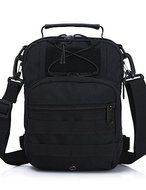 SB@Tactical Camping Outdoor Sport Nylon Wading Chest Pack body Sling Single Shoulder Bag, Men Unisex , black N2