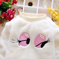 Clothes Set ,BeautyVan Baby Infant Girls Cartoon Woolen Fur Winter Warm Set Thick Coat +Pants Clothes (3T, White) N5