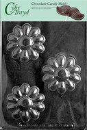 Cybrtrayd F096 Flower Soap Bar Chocolate Candy Mold with Exclusive Cybrtrayd Copyrighted Chocolate Molding Instructions