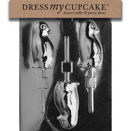 Dress My Cupcake Chocolate Candy Mold, Penguin Lollipop