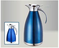 MEGOOD 1.5L Stainless Steel Coffee Carafe Home Vacuum Insulation Pot(Red) N3