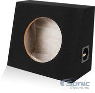 Belva 12-inch Car Subwoofer Box Angled Sealed 5/8-inch MDF Prelined Polyfil [1TRUCK12] N4