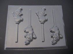 Snowman Ollie Chocolate Candy Lollipop Mold Olaf