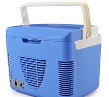 Generic 12V Cooler/Warmer - 10L Capacity Blue and White Portable Mini Semiconductor Refrigerator for Car N5