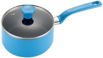T-fal C97024 Excite Nonstick Covered Dishwasher Safe Oven Safe Sauce Pan, 3-Quart, Purple N4