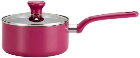T-fal C97024 Excite Nonstick Covered Dishwasher Safe Oven Safe Sauce Pan, 3-Quart, Purple N5
