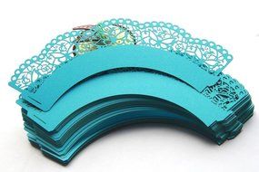 Kuke 24 pcs Butterfly Flower Laser Cut Cupcake Wrappers Cupcake Liners Muffin Container for Baby Shower Baby Birthday... N5