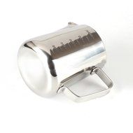 Stainless Steel Milk Coffee Frothing Pitcher Cup Jug Silver Tone (600ml)