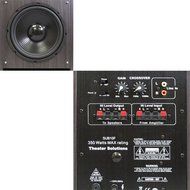 Theater Solutions 5.1 Home Theater 6.5" Speaker Set with Center, 10" Powered Sub and More TS65CWC51SET5 N2