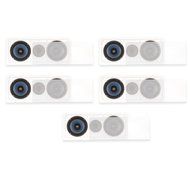 Blue Octave RLCR6 In Wall 6.5" Dual Woofer 3 Way Speakers 1400 Watts New 5 Speaker Set RLCR6-5S