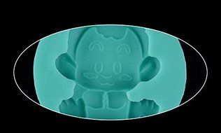 Topnew-Candy Cavity Silicone Chocolate Mold Candy and Gummy Moulds Monkey baby H1879 N7