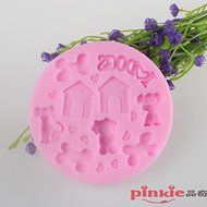 Anyana Dog House Bone Silicone Fondant Mold Cake Decorating Pastry Gum Pastry Tool Kitchen Tool Sugar Paste Baking... N4