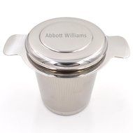 Custom your exclusive tea infuser stainless steel loose leaf tea strainer (name, text, and logo) N2