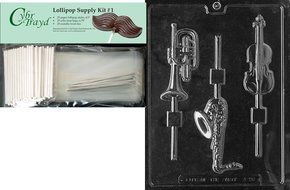 Cybrtrayd J090 Musical Instruments Lolly Jobs Chocolate Candy Mold N3