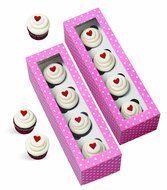 Wilton 415-2057 4-Pack Cavity Mini Cupcake Boxes, Long- Discontinued By Manufacturer