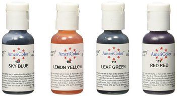 Americolor 4-Color Soft Gel Paste Food Color Kit, .7-Ounce,