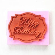 GOOTRADES Happy Birthday Alphabet Silicone Mold for Cake Pop Mold Chocolate Mold Fondant Tool